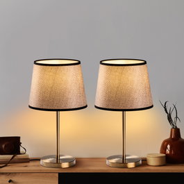 Opviq Set de 2 Lámparas de Mesa Vintage Antique